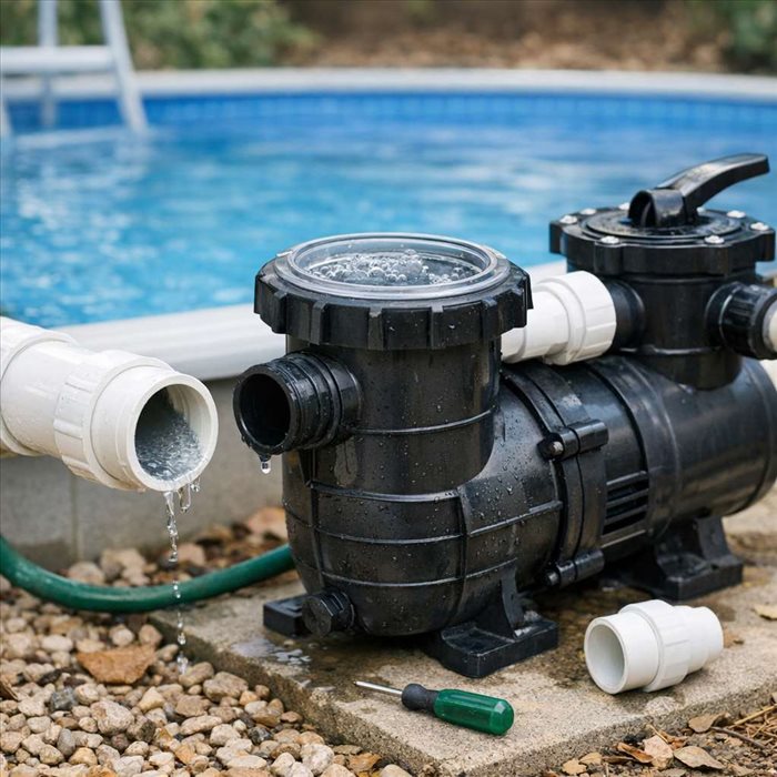 Pourquoi la pompe de piscine se désamorce-t-elle ? Causes et solutions