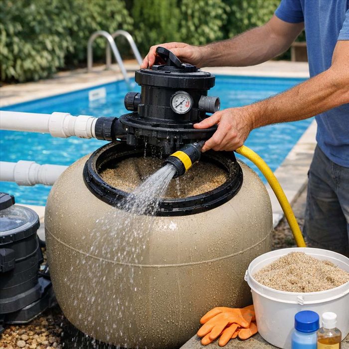 Comment nettoyer le filtre à sable d’une piscine ? Guide complet