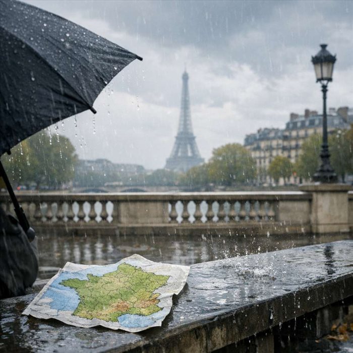 Nombre moyen de jours de pluie en France : chiffres clés
