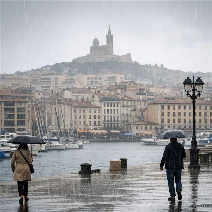 Combien de jours de pluie à Marseille par an ?
