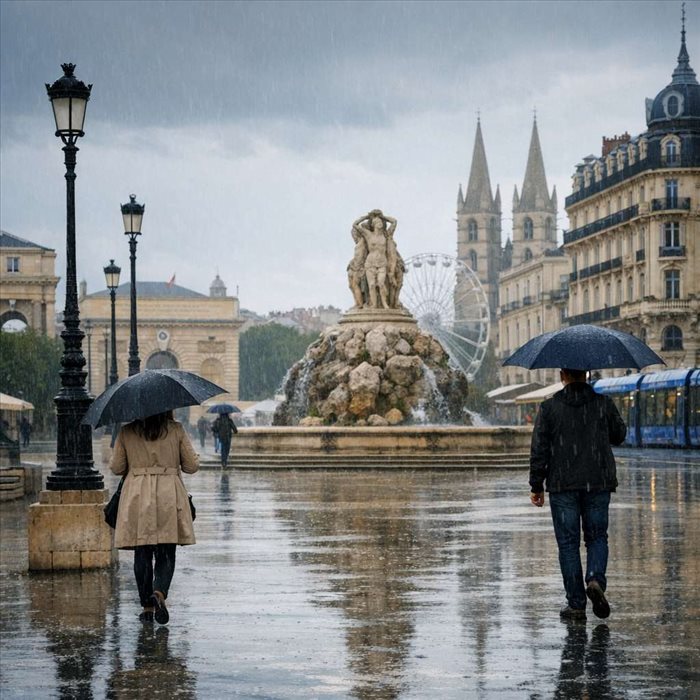 Jours pluvieux à Montpellier : combien par an ?