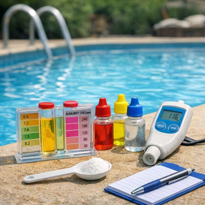 Comment mesurer le TAC d’une piscine ? Guide simple et précis
