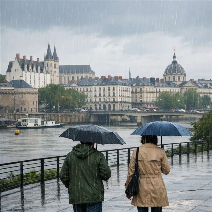 Combien de jours de pluie à Nantes chaque année ?