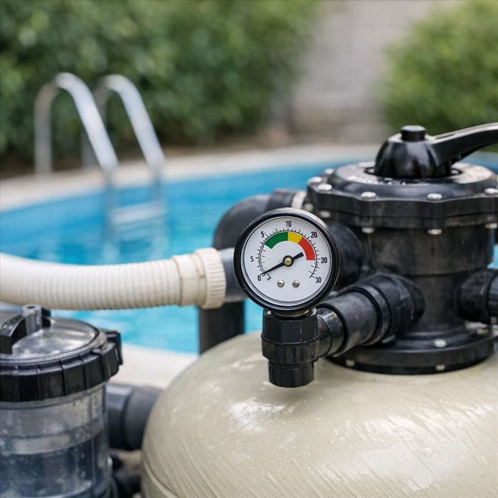 Pourquoi la pression du filtre de piscine est trop basse ? Causes et solutions