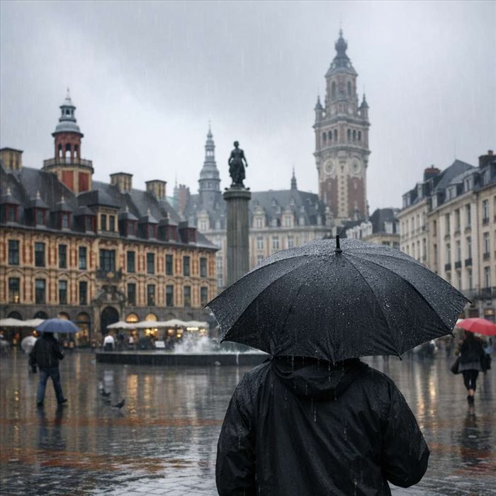 Nombre de jours pluvieux à Lille : moyenne, mois et saisons
