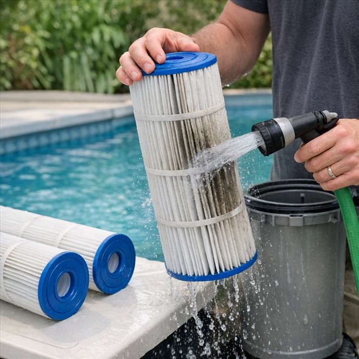 Comment nettoyer une cartouche de filtre de piscine ? Guide complet