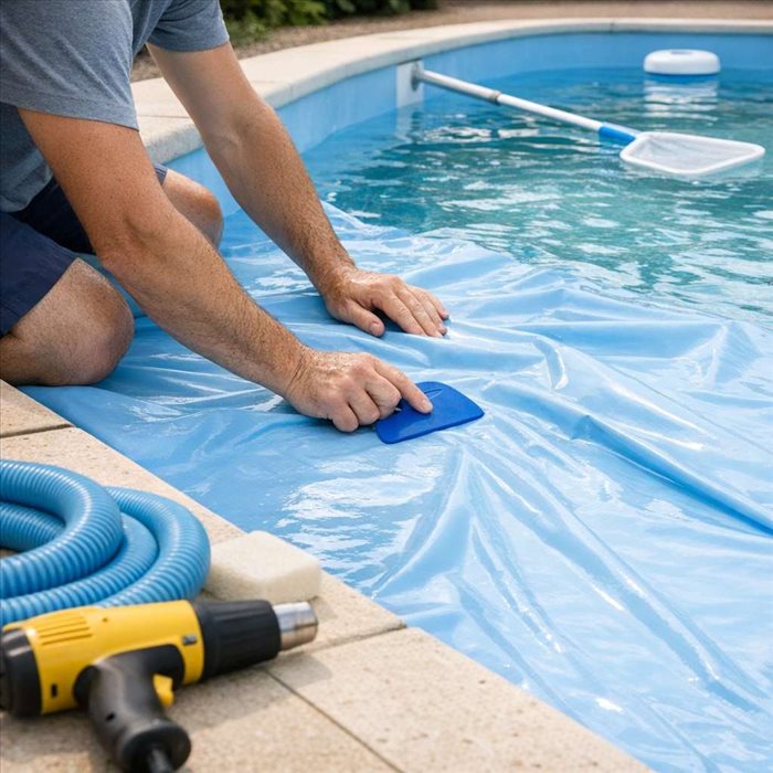 Enlever les plis d’un liner de piscine : méthode simple et efficace